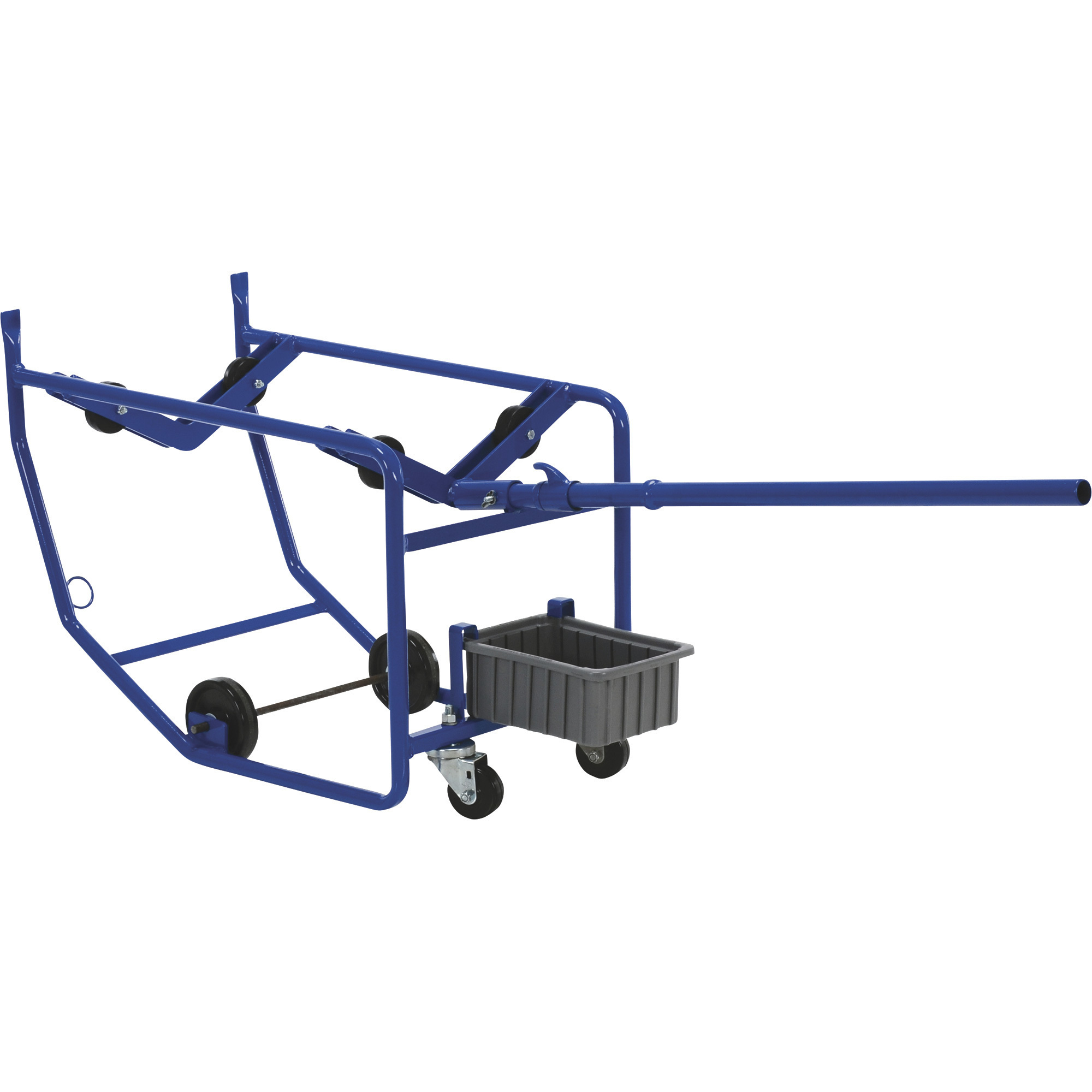 Vestil Revolving Drum Cart - 1000-Lb. Capacity, Polyolefin Wheels, Powder-Coated Steel, Model# RDC-100-10